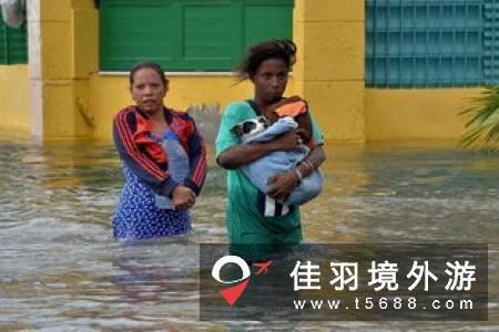 古巴遭遇洪水：哈瓦那街道被淹没 目前尚无人员伤亡报告（组图）